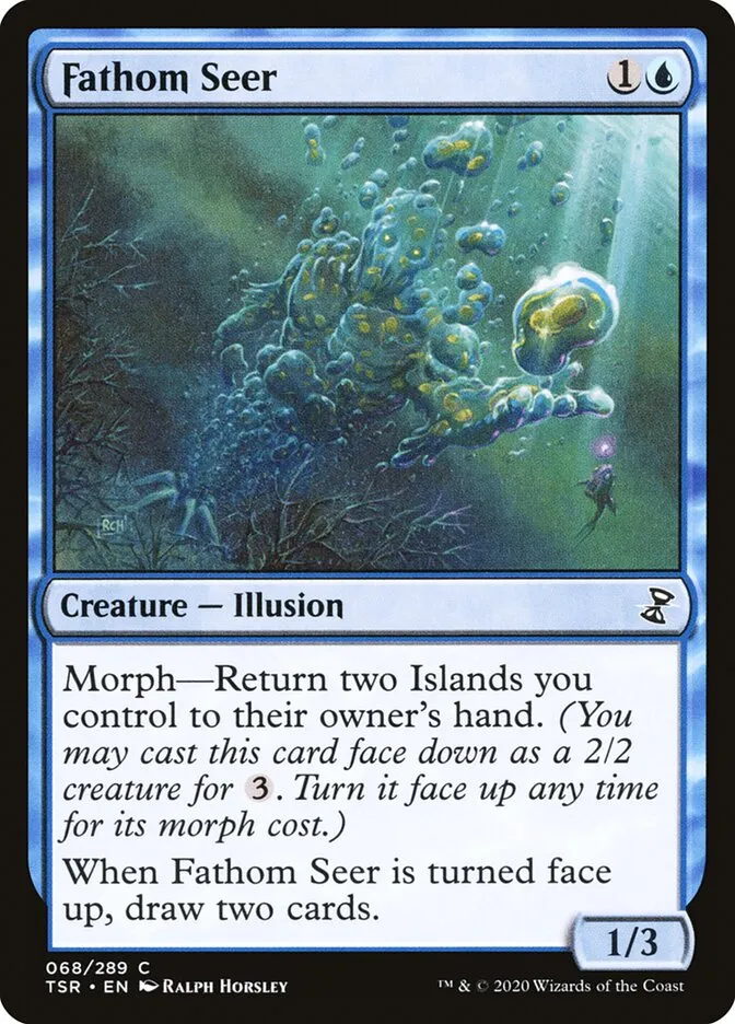 2021 Time Spiral Remastered Fathom Seer common #68 common card image