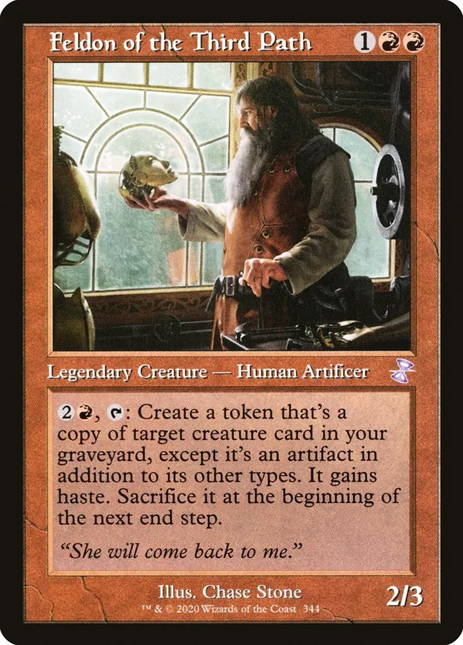 2021 Time Spiral Remastered Feldon of the Third Path special #344 special card image