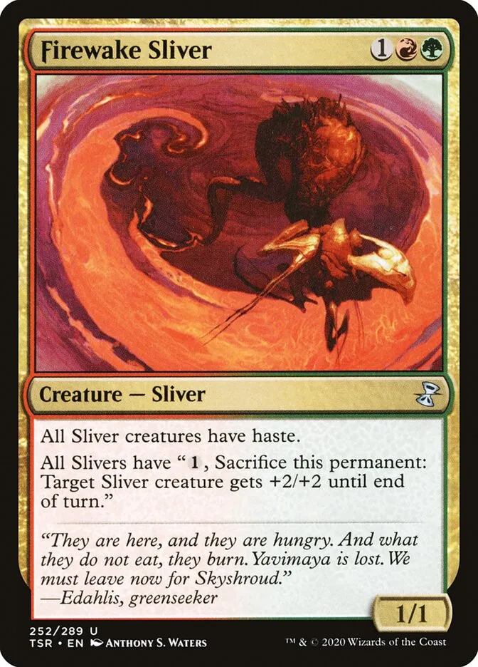 2021 Time Spiral Remastered Firewake Sliver #252 uncommon card image