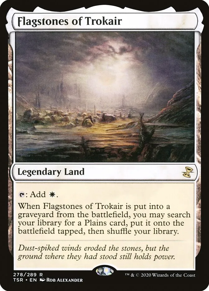 2021 Time Spiral Remastered Flagstones of Trokair rare #278 rare card image