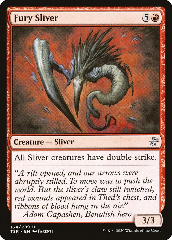 2021 Time Spiral Remastered Fury Sliver #164 uncommon card image