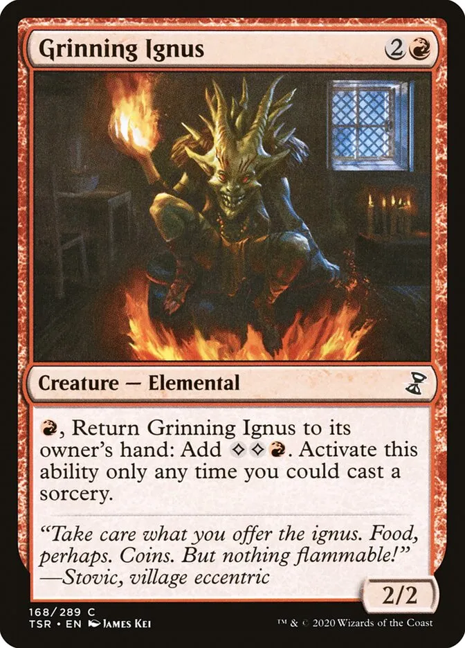 2021 Time Spiral Remastered Grinning Ignus #168 common card image