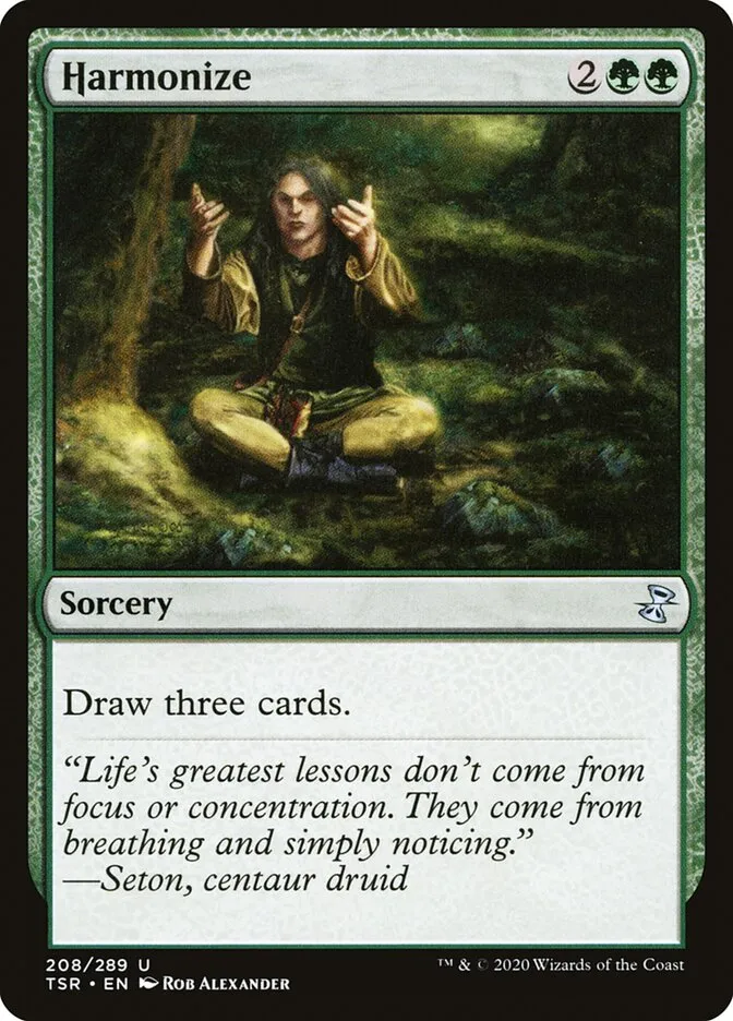 2021 Time Spiral Remastered Harmonize uncommon #208 uncommon card image