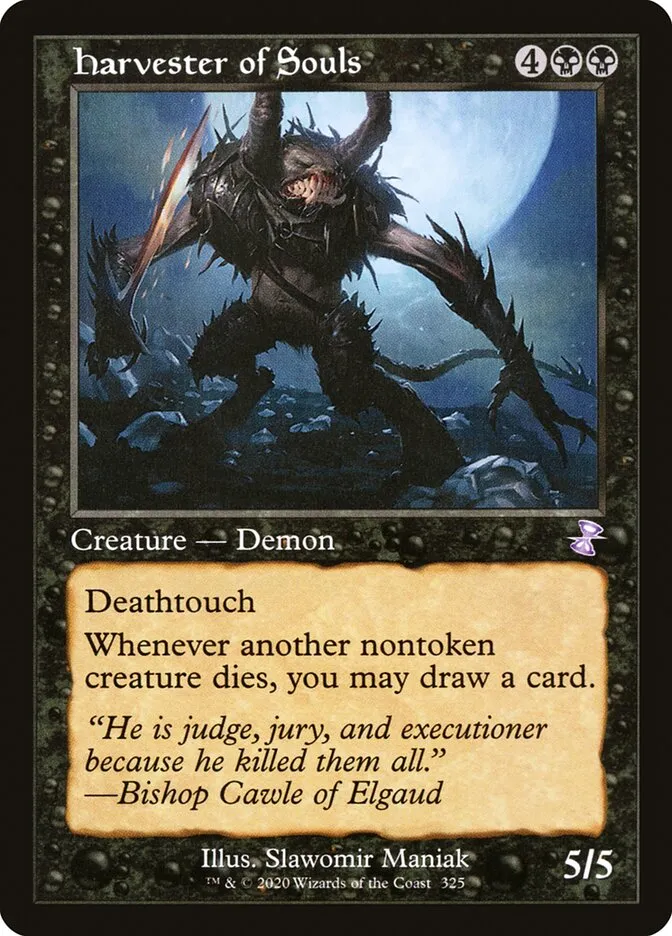 2021 Time Spiral Remastered Harvester of Souls special #325 special card image