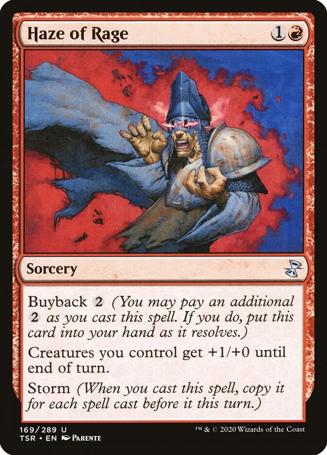2021 Time Spiral Remastered Haze of Rage #169 uncommon card image