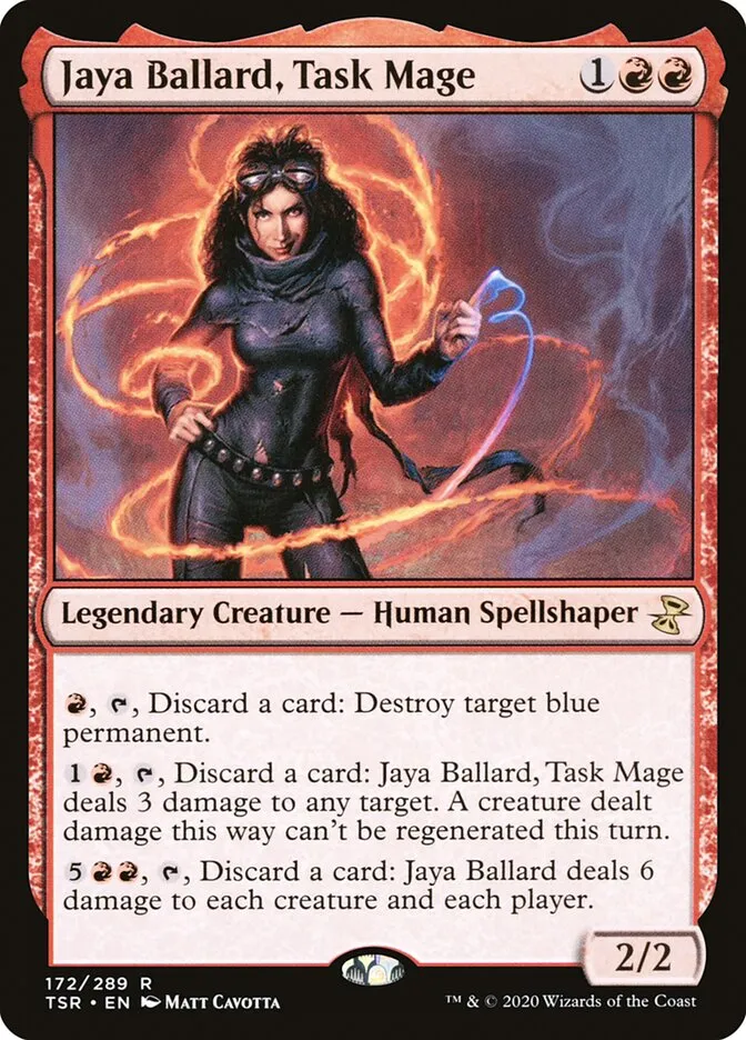 2021 Time Spiral Remastered Jaya Ballard, Task Mage rare #172 rare card image