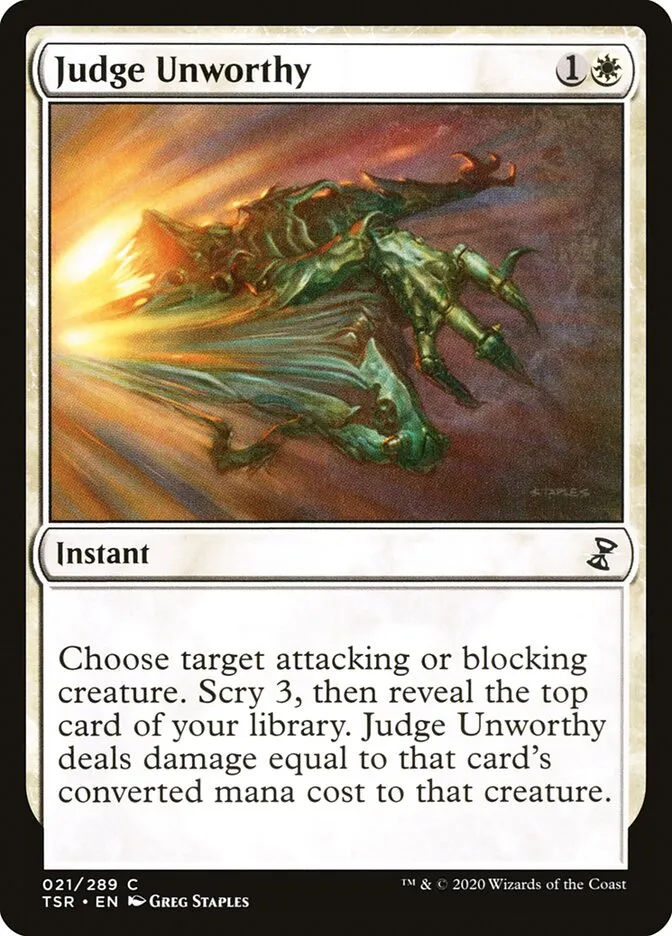 2021 Time Spiral Remastered Judge Unworthy common #21 common card image