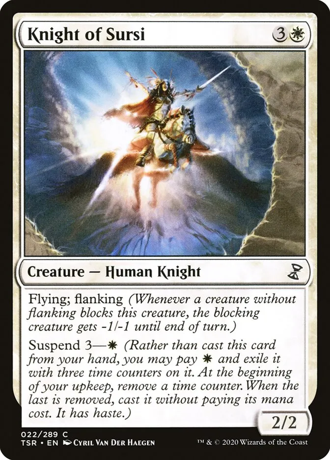 2021 Time Spiral Remastered Knight of Sursi common #22 common card image