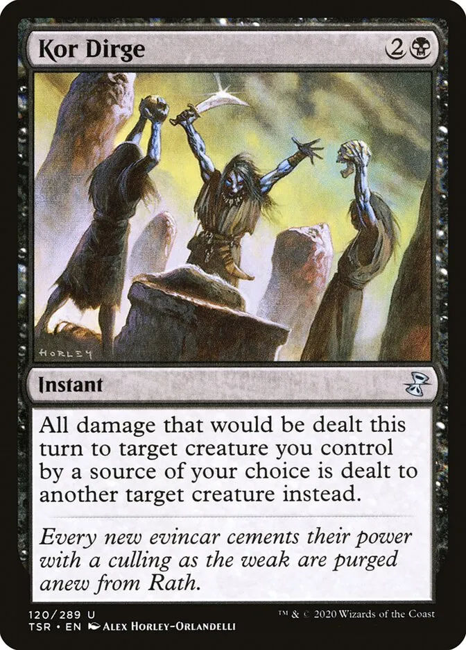 2021 Time Spiral Remastered Kor Dirge #120 uncommon card image