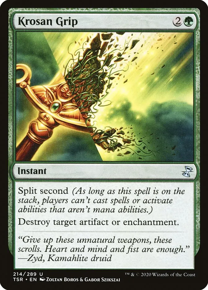 2021 Time Spiral Remastered Krosan Grip #214 uncommon card image