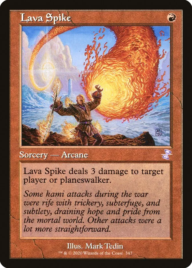 2021 Time Spiral Remastered Lava Spike special #347 special card image