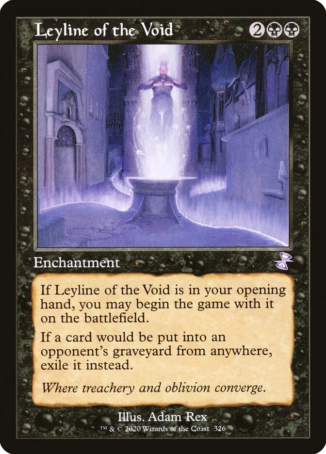 2021 Time Spiral Remastered Leyline of the Void special #326 special card image