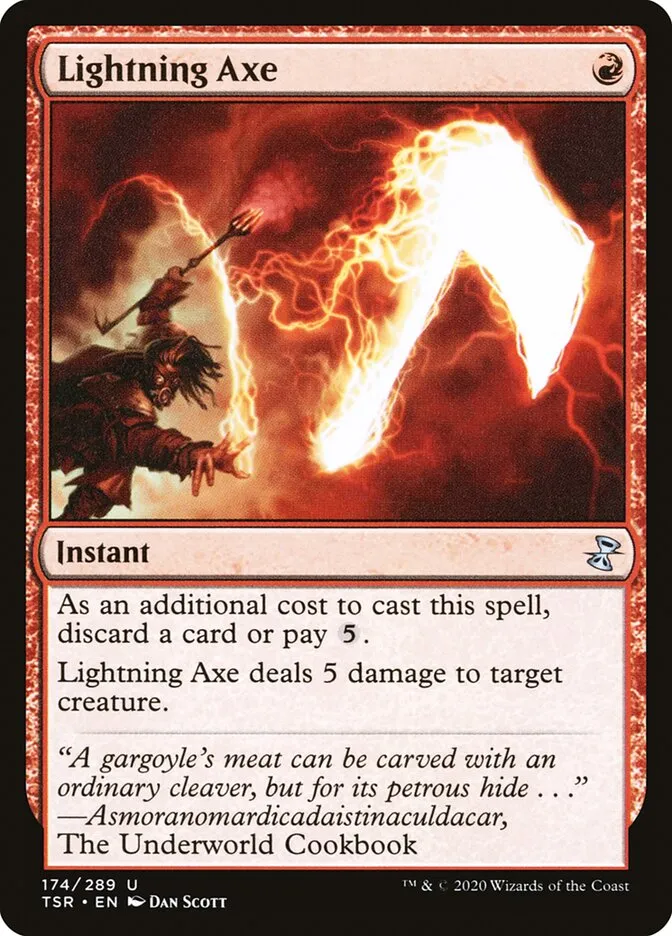 2021 Time Spiral Remastered Lightning Axe uncommon #174 uncommon card image