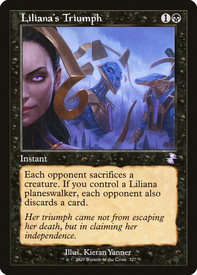 2021 Time Spiral Remastered Liliana's Triumph special #327 special card image