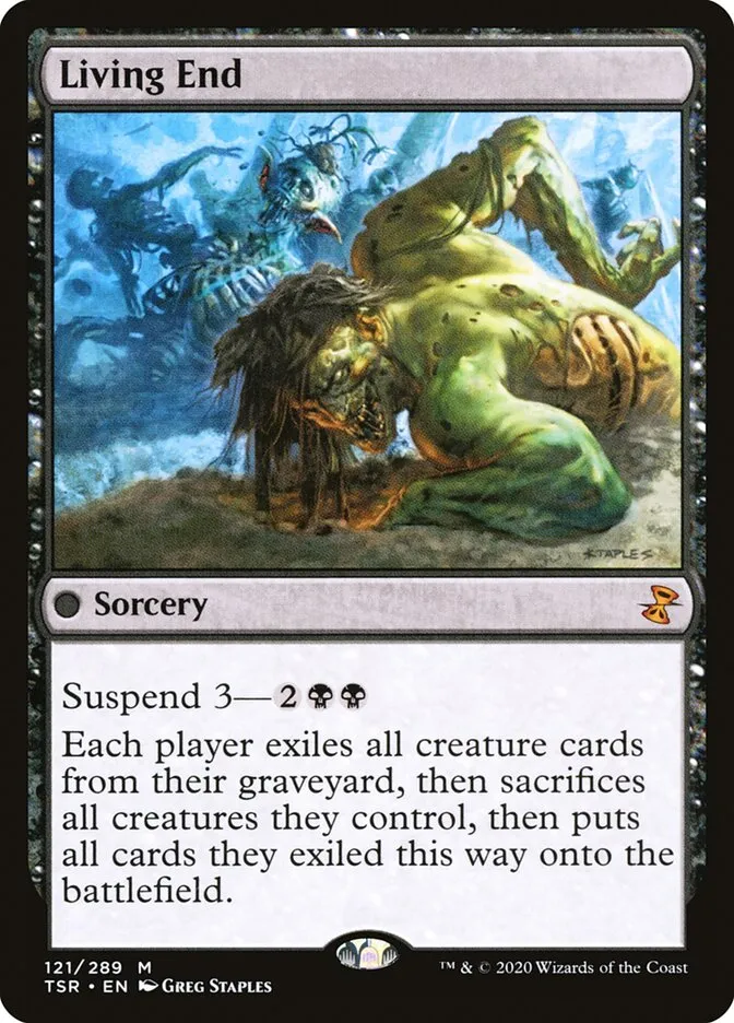 2021 Time Spiral Remastered Living End #121 mythic card image