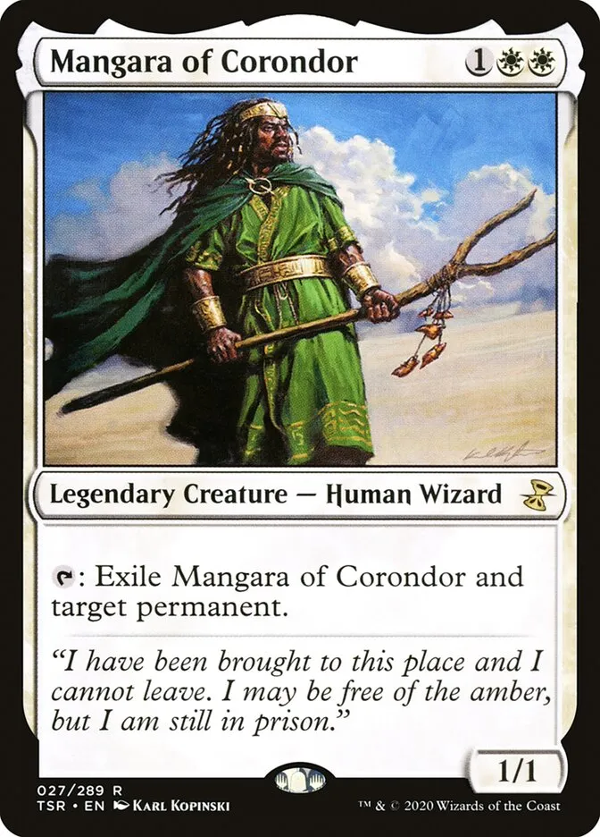 2021 Time Spiral Remastered Mangara of Corondor rare #27 rare card image