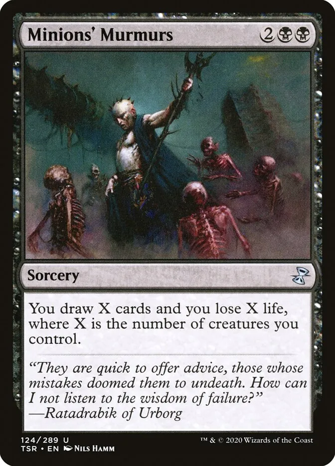2021 Time Spiral Remastered Minions' Murmurs #124 uncommon card image