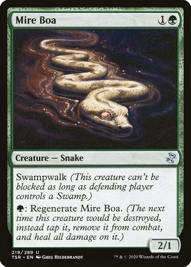 2021 Time Spiral Remastered Mire Boa #219 uncommon card image