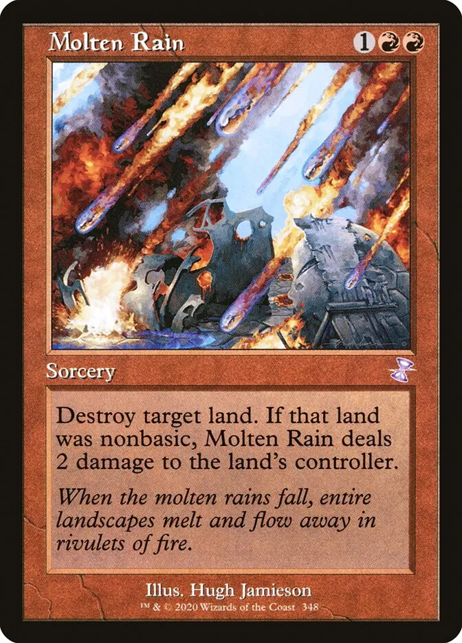 2021 Time Spiral Remastered Molten Rain special #348 special card image