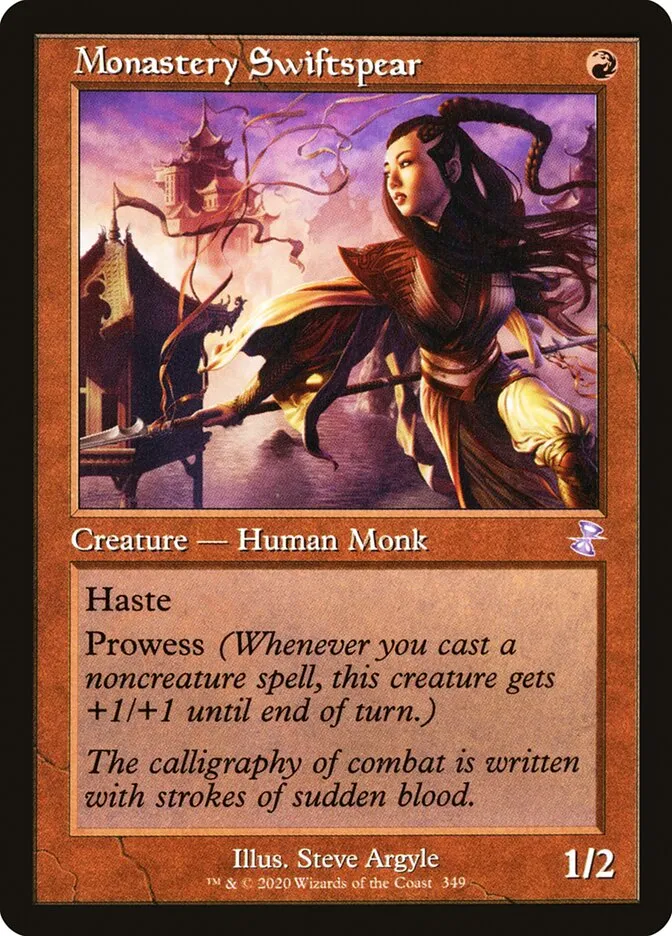 2021 Time Spiral Remastered Monastery Swiftspear special #349 special card image