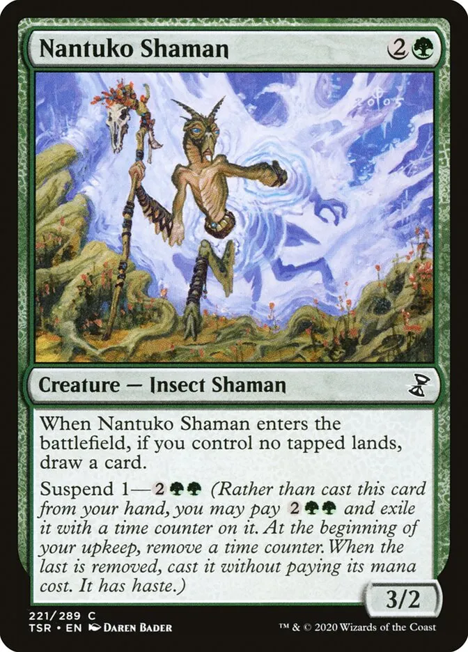 2021 Time Spiral Remastered Nantuko Shaman #221 common card image