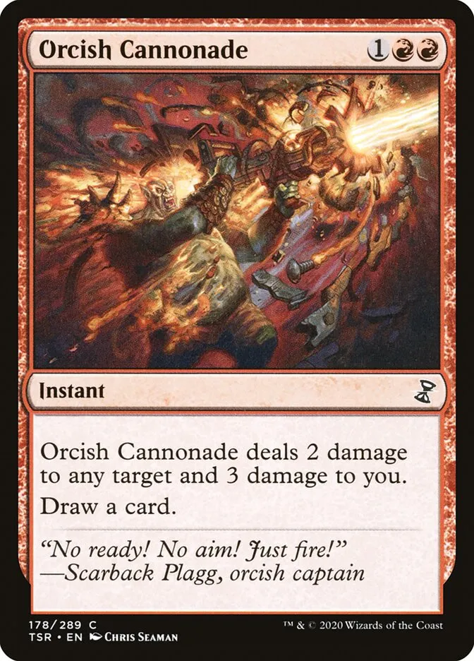 2021 Time Spiral Remastered Orcish Cannonade #178 common card image