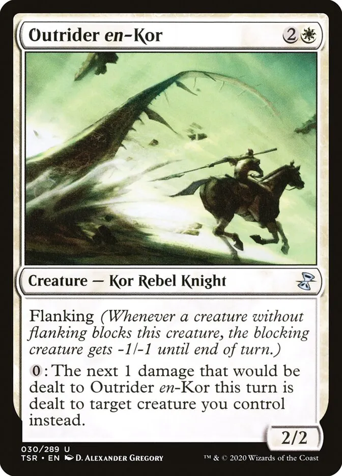 2021 Time Spiral Remastered Outrider en-Kor uncommon #30 uncommon card image
