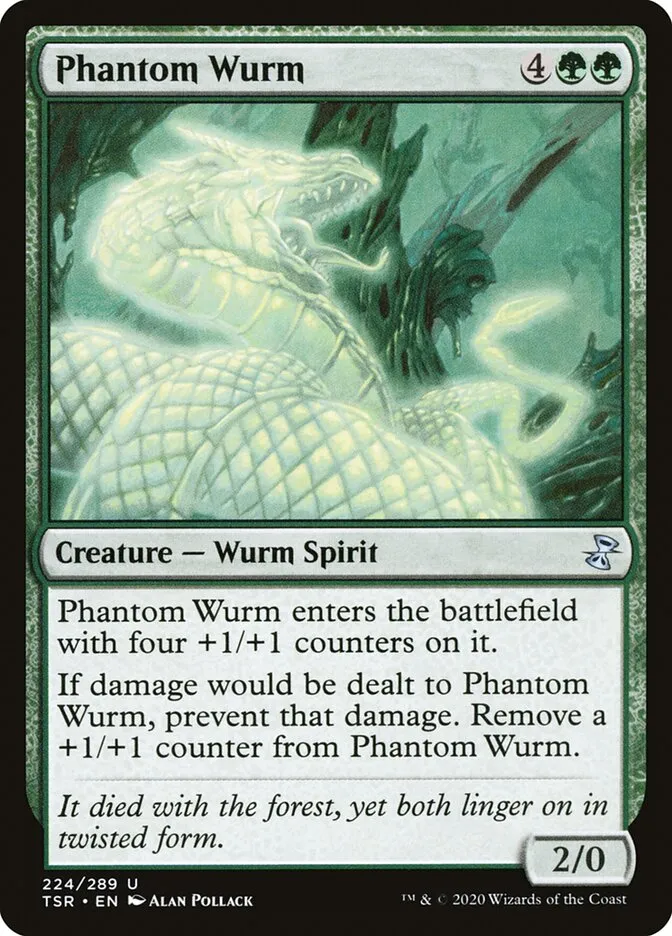 2021 Time Spiral Remastered Phantom Wurm #224 uncommon card image