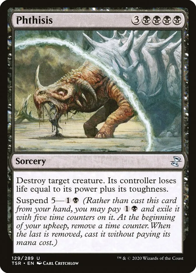 2021 Time Spiral Remastered Phthisis #129 uncommon card image