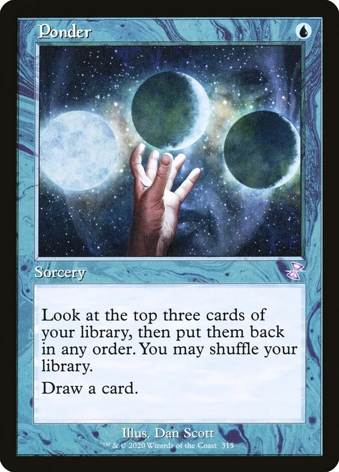 2021 Time Spiral Remastered Ponder [Foil] special #315 special card image