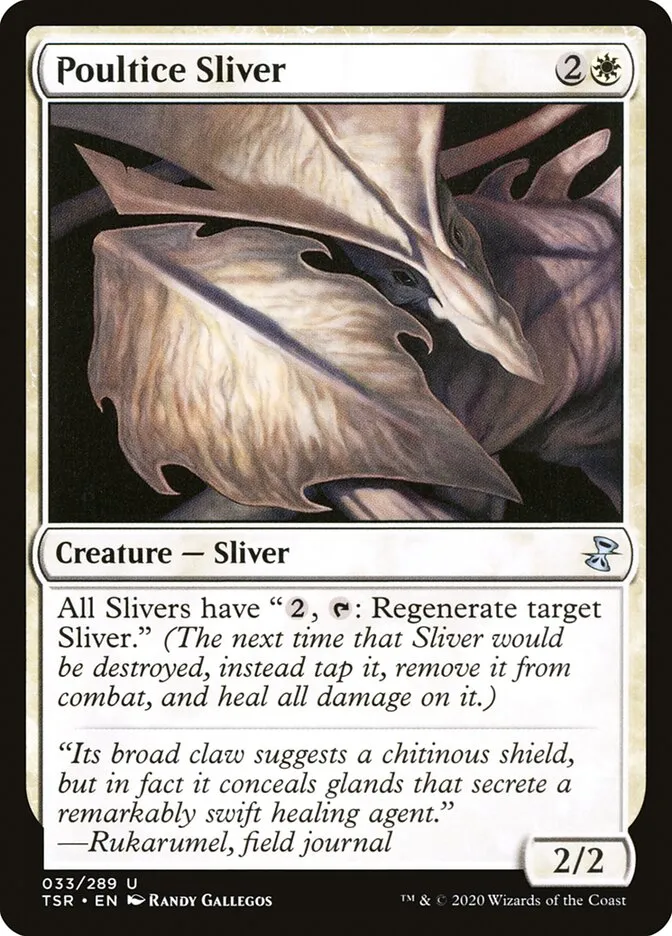 2021 Time Spiral Remastered Poultice Sliver uncommon #33 uncommon card image