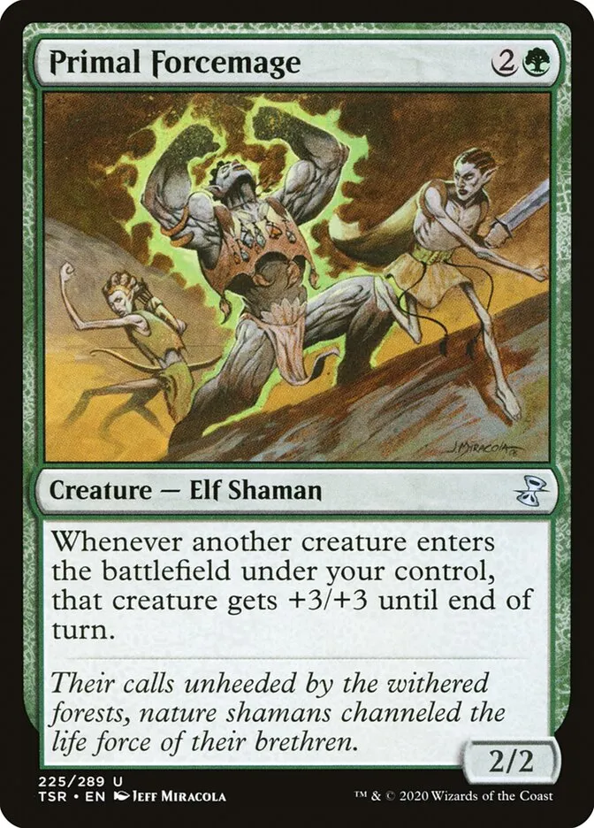 2021 Time Spiral Remastered Primal Forcemage uncommon #225 uncommon card image