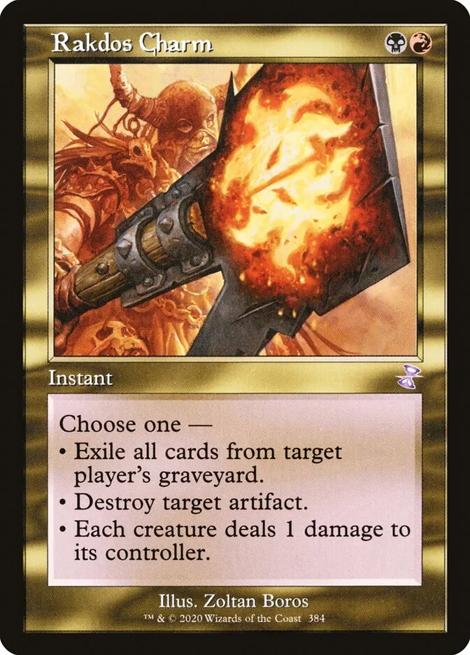 2021 Time Spiral Remastered Rakdos Charm #384 special card image