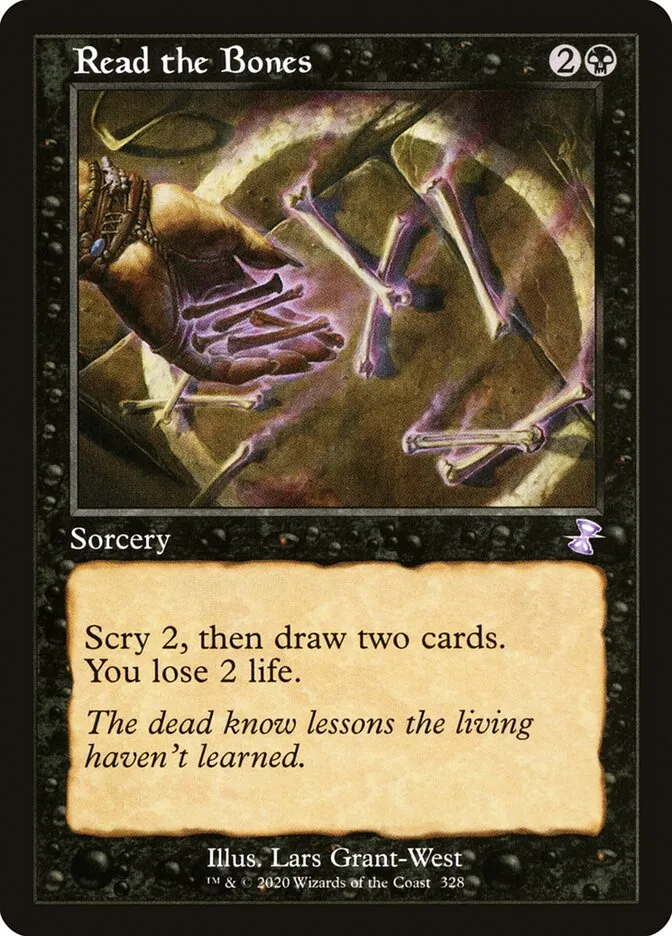 2021 Time Spiral Remastered Read the Bones special #328 special card image