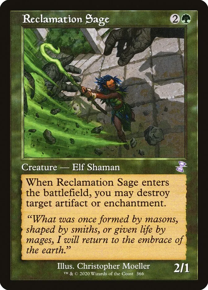 2021 Time Spiral Remastered Reclamation Sage #366 special card image