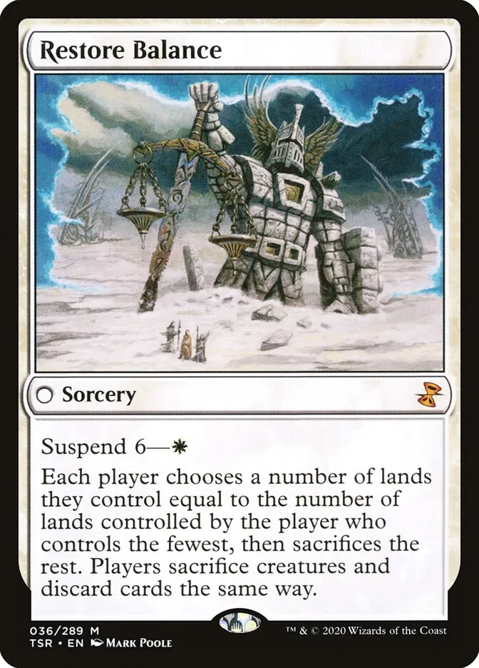2021 Time Spiral Remastered Restore Balance mythic #36 mythic card image