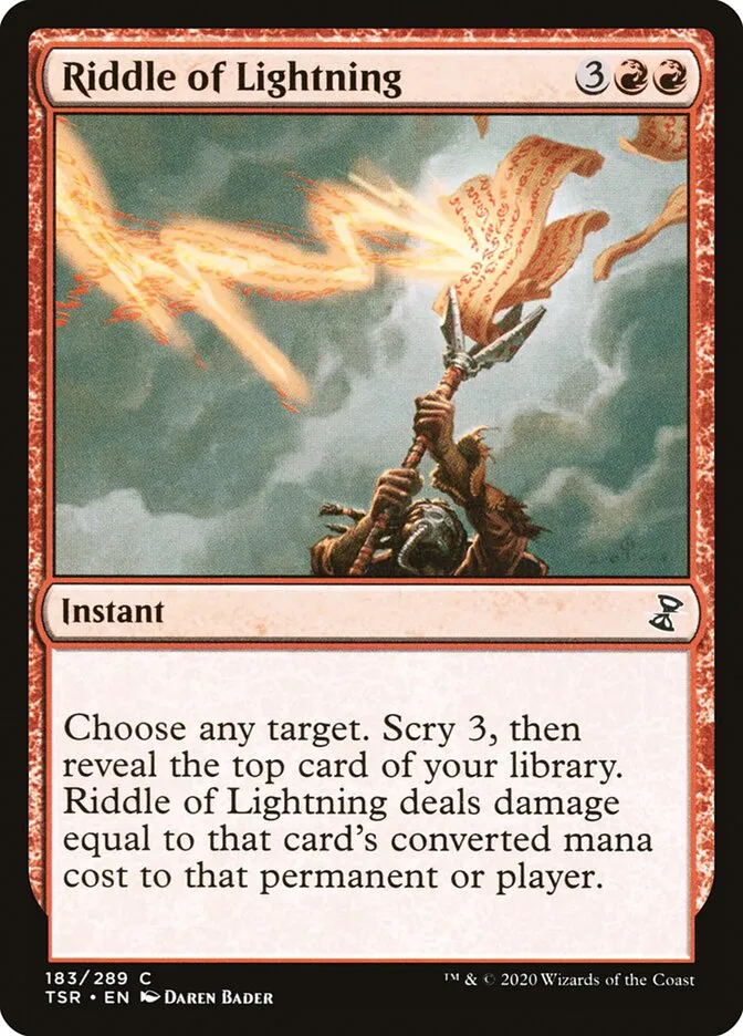 2021 Time Spiral Remastered Riddle of Lightning #183 common card image