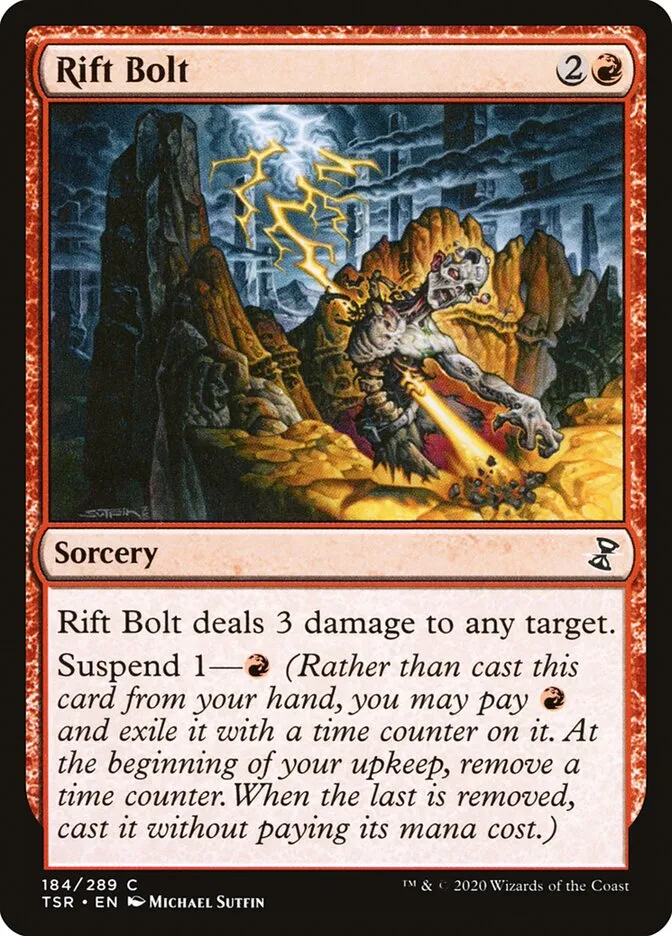2021 Time Spiral Remastered Rift Bolt #184 common card image