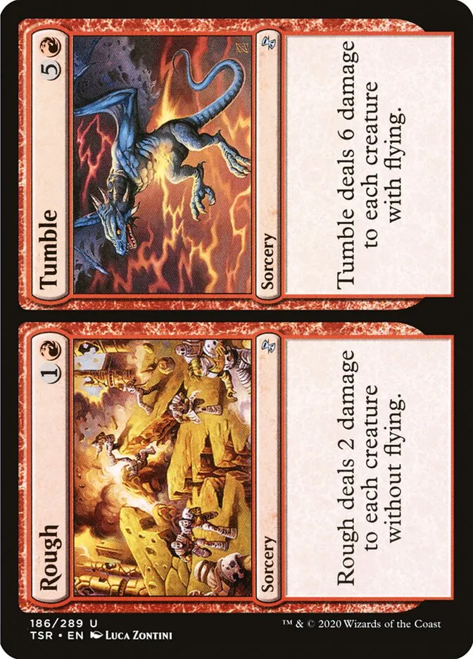 2021 Time Spiral Remastered Rough // Tumble #186 uncommon card image