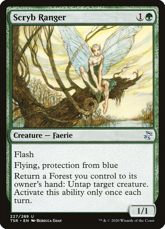 2021 Time Spiral Remastered Scryb Ranger #227 uncommon card image