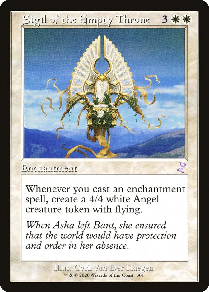 2021 Time Spiral Remastered Sigil of the Empty Throne special #301 special card image