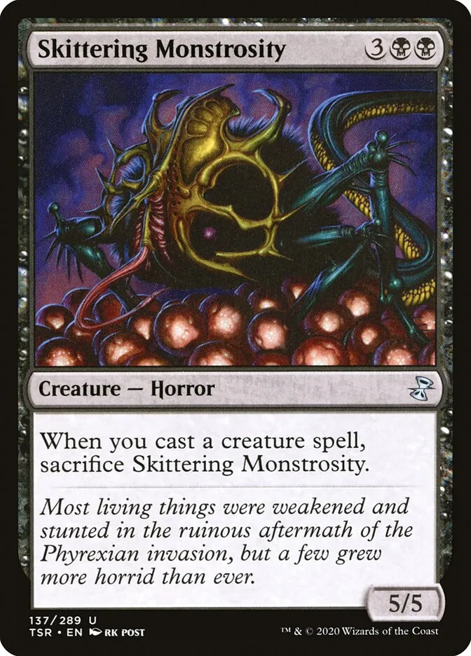 2021 Time Spiral Remastered Skittering Monstrosity #137 uncommon card image