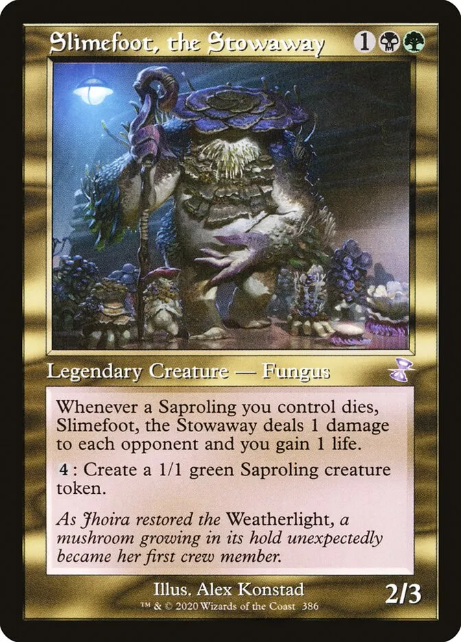 2021 Time Spiral Remastered Slimefoot, the Stowaway #386 special card image