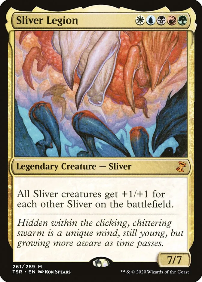 2021 Time Spiral Remastered Sliver Legion #261 mythic card image