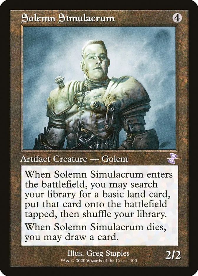 2021 Time Spiral Remastered Solemn Simulacrum #400 special card image