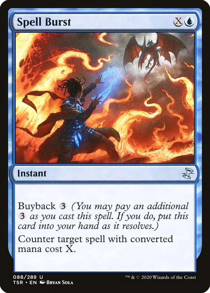 2021 Time Spiral Remastered Spell Burst #88 uncommon card image