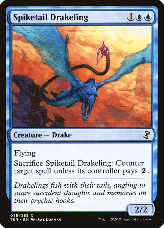 2021 Time Spiral Remastered Spiketail Drakeling #89 common card image