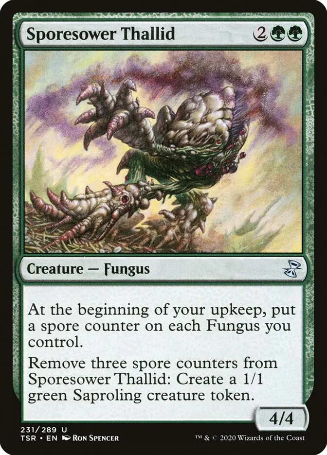 2021 Time Spiral Remastered Sporesower Thallid #231 uncommon card image