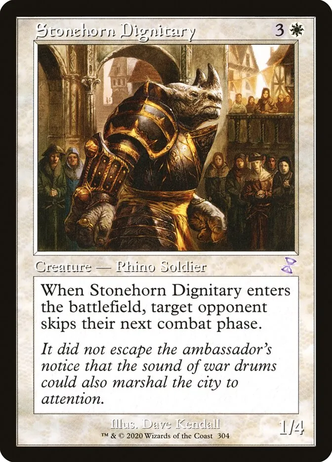 2021 Time Spiral Remastered Stonehorn Dignitary special #304 special card image