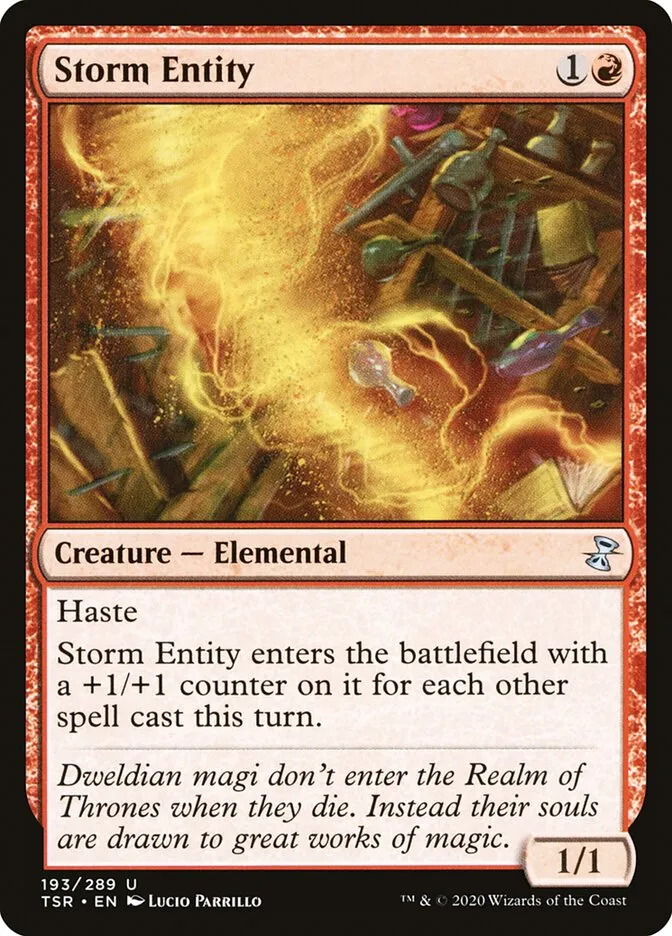 2021 Time Spiral Remastered Storm Entity uncommon #193 uncommon card image